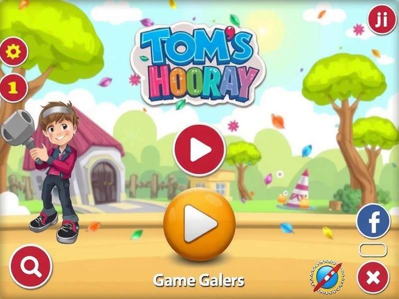 Tom S Holi Hooray Game Screenshot
